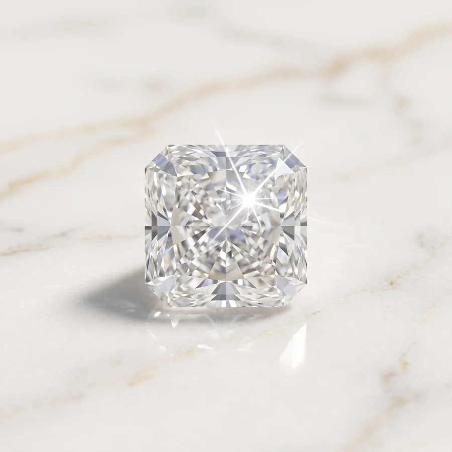Radiant cut diamond