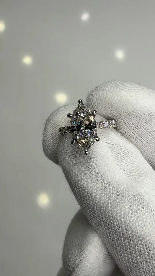 Marquise diamond engagement ring